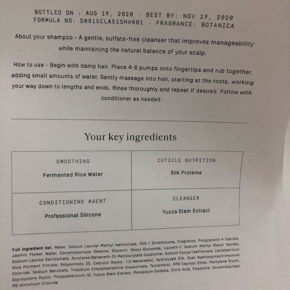 SOLD- Prose Clean Haircare System - Picture 10 of 11